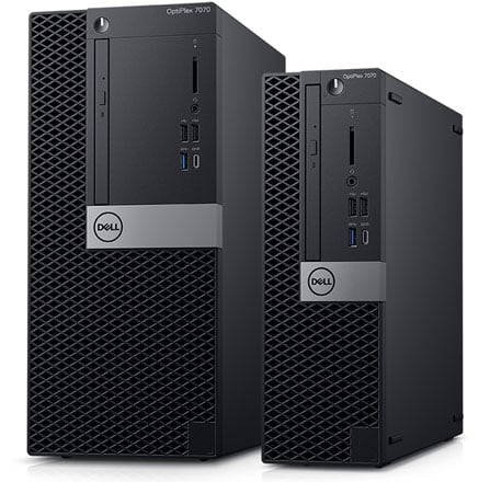 DELL Business Desktop OptiPlex 7070-SFF Intel Core i7 8th Gen 8700  (3.20GHz) 16GB DDR4 500 GB PCIe SSD Intel UHD Graphics 630 Windows 10 Pro  64-bit